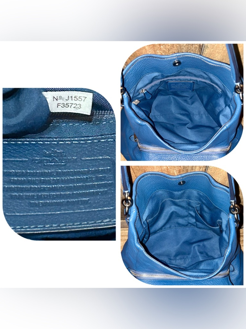 Coach. 4 Piece Set: Madison Phoebe Bag with Free Wristlet, Scarf & Dust Bag. - Picture 10 of 16